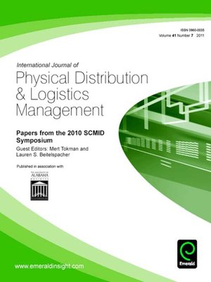 cover image of International Journal of Physical Distribution & Logistics Management, Volume 41, Issue 7